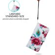 Samsung Galaxy A35 (5G) Læder Cover m. Pung og Strop - Påfugl   Blomster Cheap