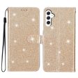 Samsung Galaxy A25 (5G) Læder Cover m. Pung & Strop - Glimmer - Guld Cheap