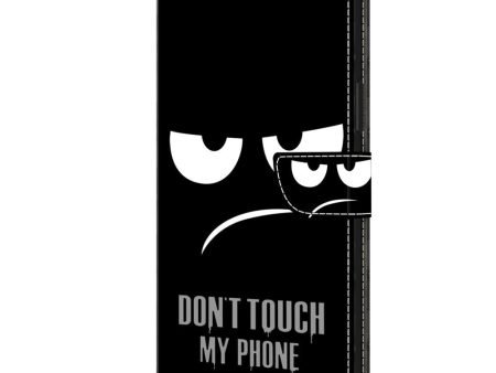 Samsung Galaxy A05s Læder Cover m. Pung & Ståfunktion -  Don t Touch My Phone  For Cheap