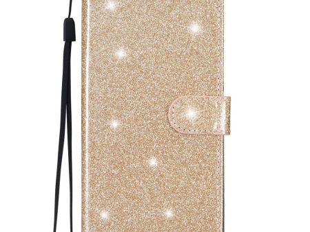 Samsung Galaxy A25 (5G) Læder Cover m. Pung & Strop - Glimmer - Guld Cheap