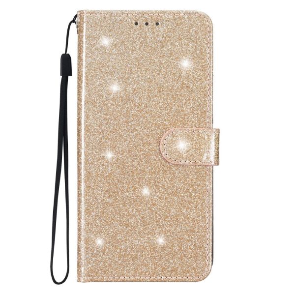 Samsung Galaxy A25 (5G) Læder Cover m. Pung & Strop - Glimmer - Guld Cheap