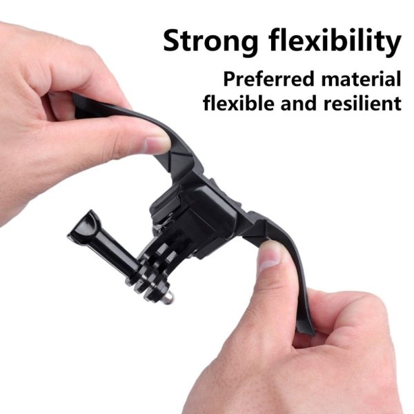 GoPro 4 - 11 Motorcykelhjelm Holder - Motorcycle Helmet Mount - Sort Supply