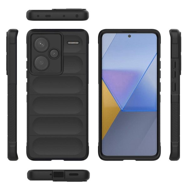 Xiaomi Redmi Note 13 Pro+ (Plus) Fleksibelt Plastik Cover - Sort Online