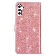 Samsung Galaxy A25 (5G) Læder Cover m. Pung & Strop - Glimmer - Rose Gold Online Hot Sale