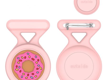 Apple AirTag Silikone Cover m. Broche & Motiv - Donut Supply