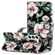 Samsung Galaxy S24 Læder Cover m. Pung og Strop - Magnolia Blomster Online