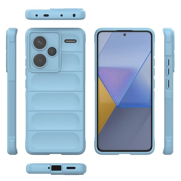 Xiaomi Redmi Note 13 Pro+ (Plus) Fleksibelt Plastik Cover - Lyseblå Online now