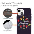 iPhone 15 Plus Fleksibelt Plastik Jule Cover - Merry Christmas - Juledekorationer Online Hot Sale