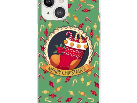 iPhone 15 Plus Fleksibelt Plastik Jule Cover - Merry Christmas - Julesok For Cheap