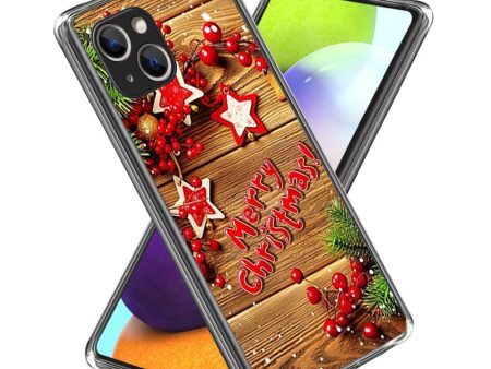 iPhone 15 Fleksibelt Plast Jule Cover - Merry Christmas Discount