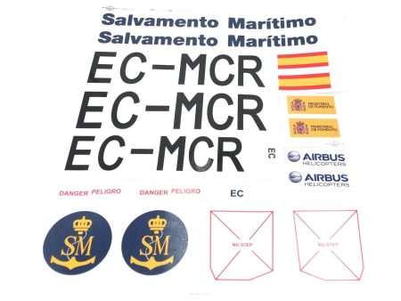 Roban 700 Size EC-225 Salvamento Decal Set on Sale