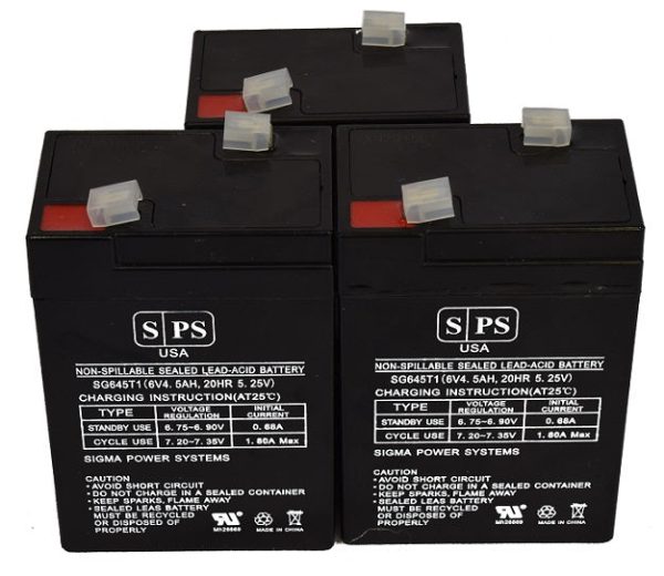 BB BP4.5-6 6V 4.5Ah  Battery -3 pack Online Hot Sale