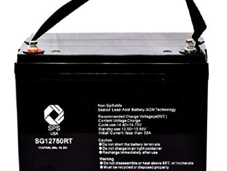 12V 75Ah rechargeable SLA battery with RT terminals Discount