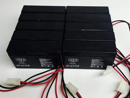 12V 0.8Ah battery with wire and plug (30 Pack) For Sale